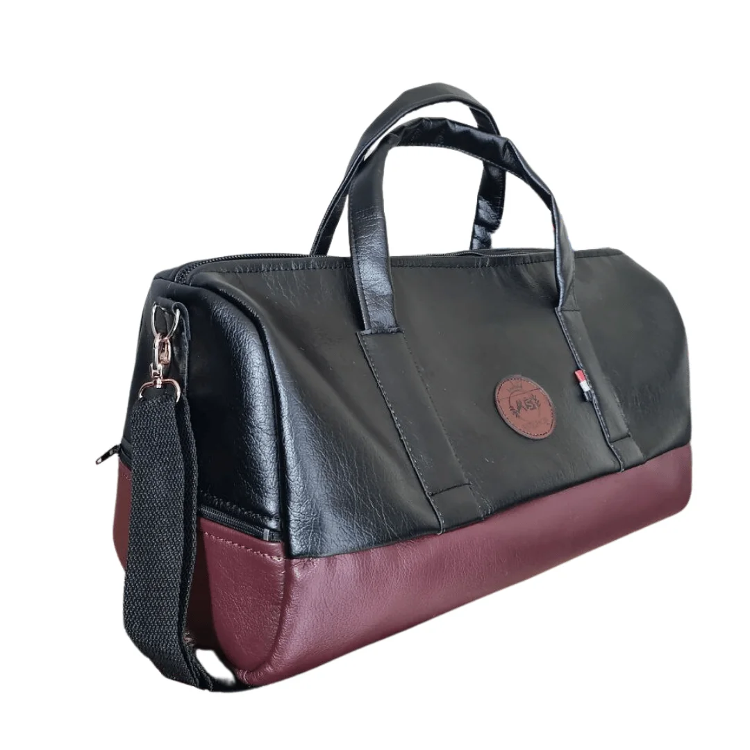 ⁦CABA sport classique couleur  NOIRE-grenat⁩ - الصورة ⁦3⁩