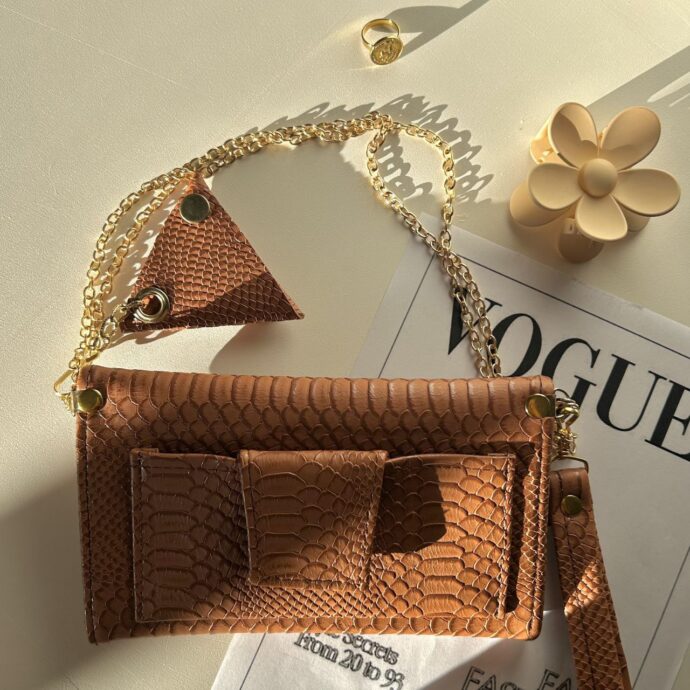 Sac porte-monnaie double face 2pieces en cuir - Image 16