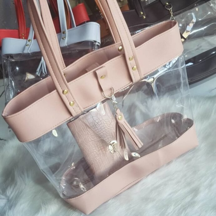 ⁦Sac transparent +portmonie⁩ - الصورة ⁦2⁩