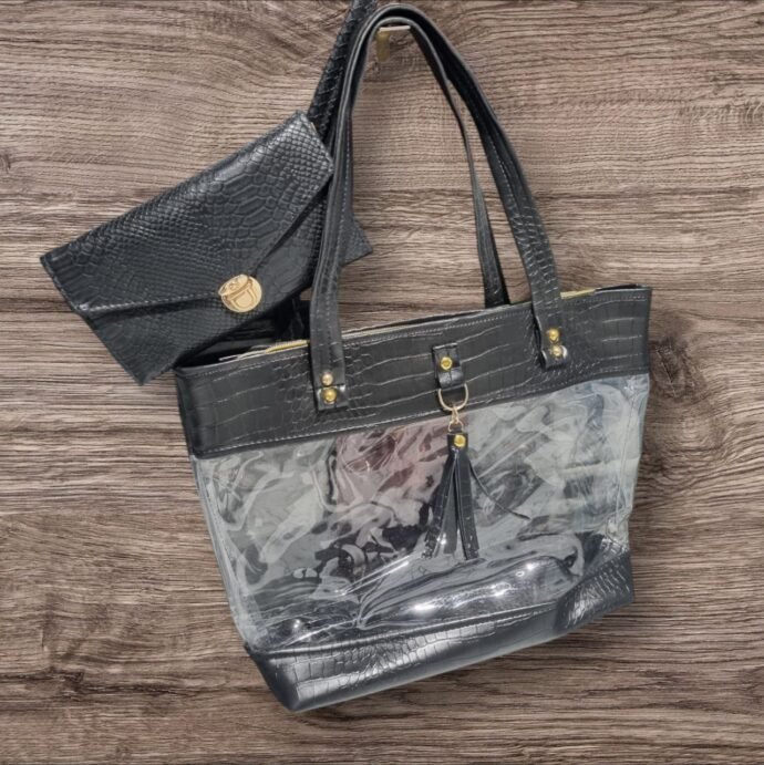 ⁦Sac transparent +portmonie⁩ - الصورة ⁦3⁩